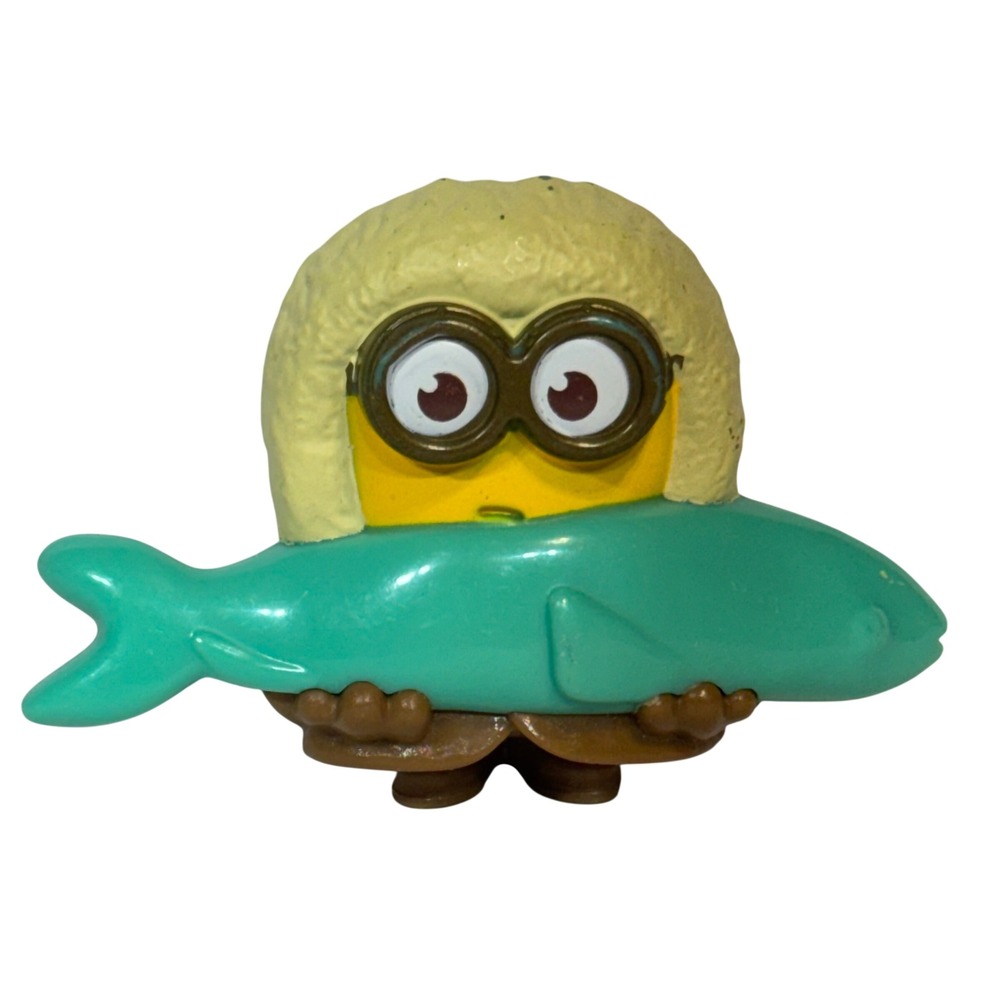 McDonald's 2019 Minions Happy Meal Toy Arctic Minion with Fish